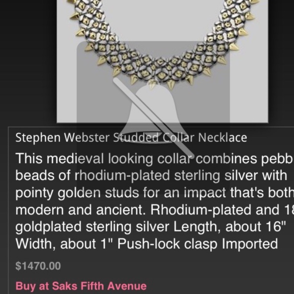Steven Webster Studded Collar Necklace - Picture 5 of 6